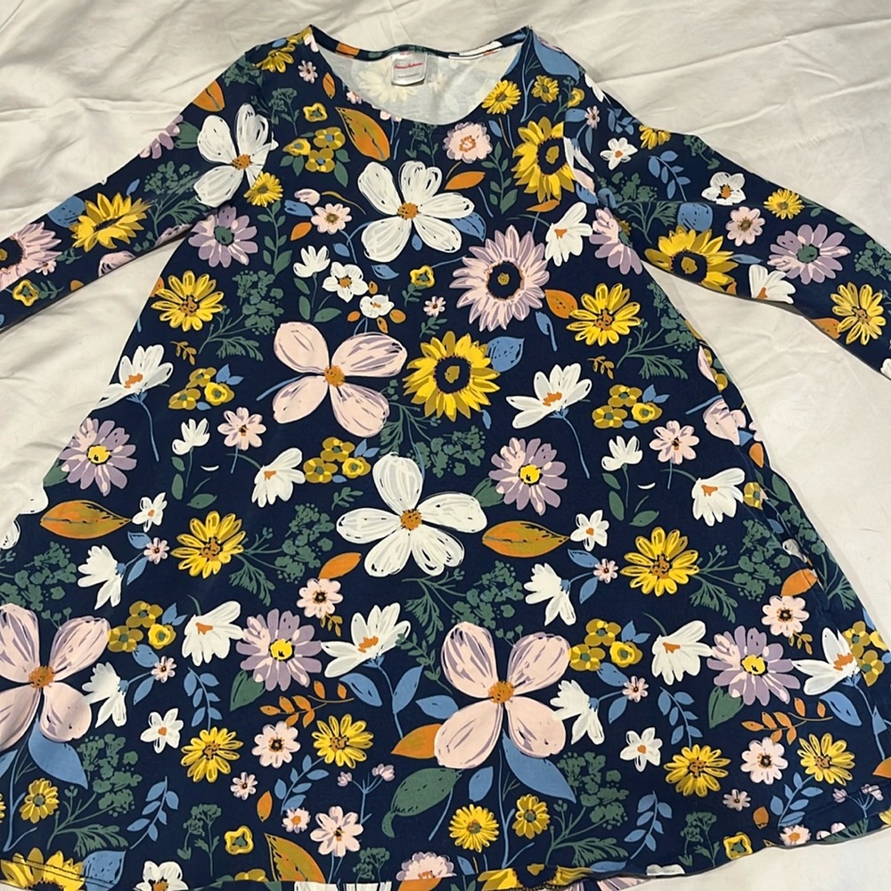 Long sleeve skater dress, pockets and hardly worn